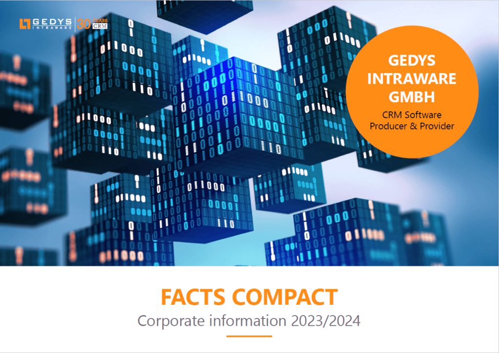 Title for Facts Compact, corporate Information 2023/24 from GEDYS IntraWare