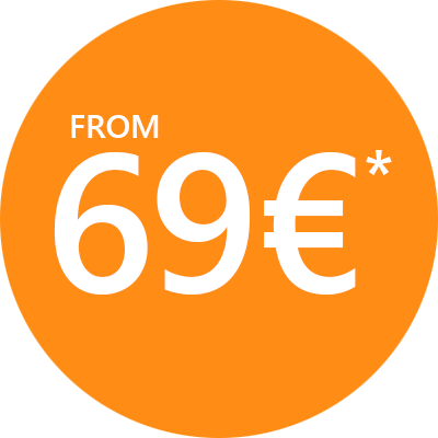 Cloud-CRM-Package from 69 Euros monthly, round icon